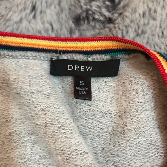 Anthropologie Drew Sweater Dress with Rainbow Trim - Picture 4 of 4